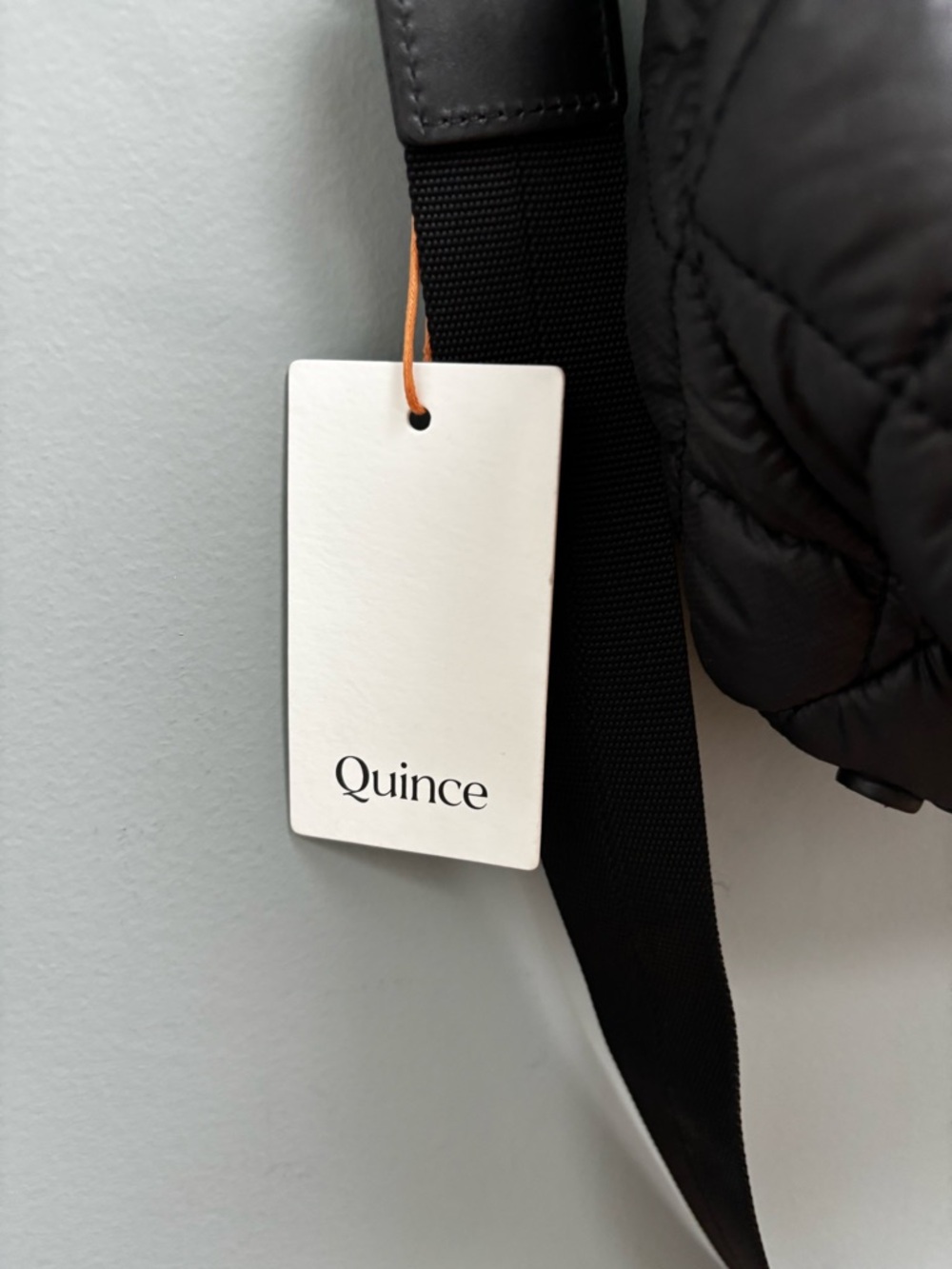 Quince Black Quilted Crossbody Tote - Picture 7 of 8